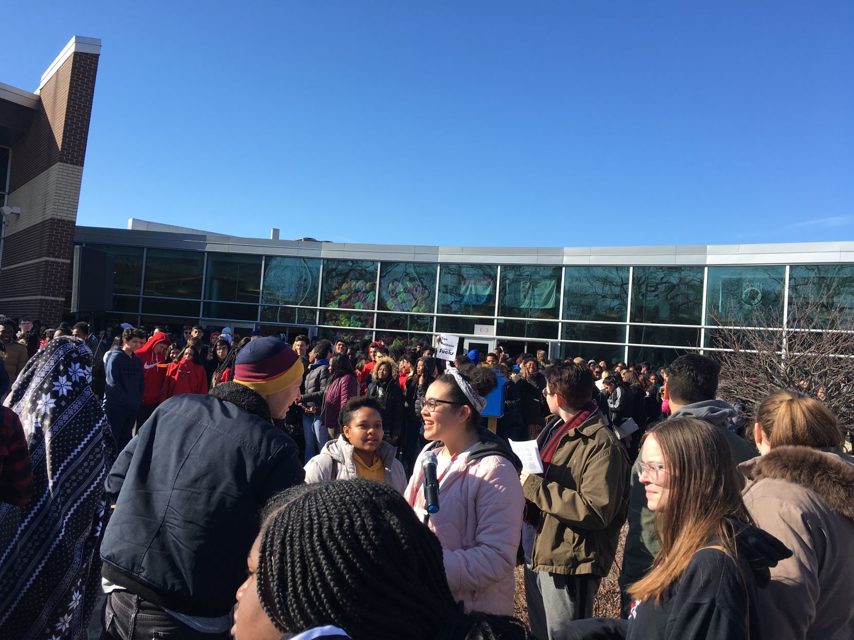 T.F. South walkout